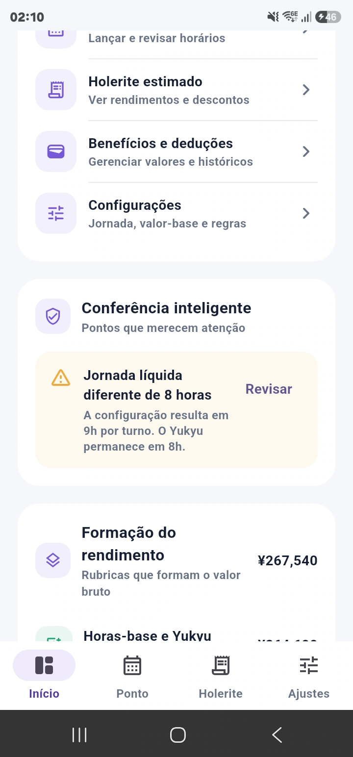 Conferência inteligente destacando um ponto que merece revisão